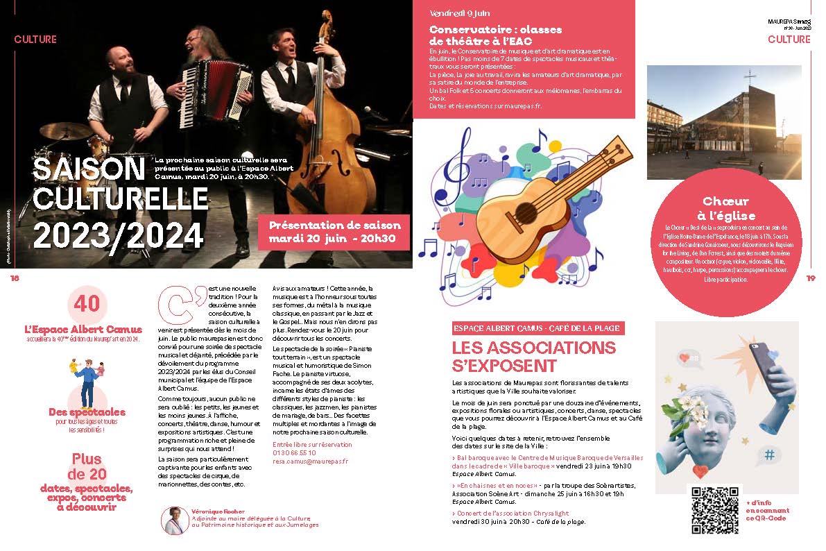 Read more about the article Pages culture du Magazine Maurepas Mag’