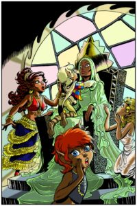 Colorisation de planche elfquest
