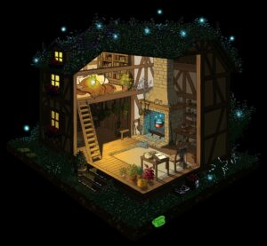 illustration la maison de la sorciere