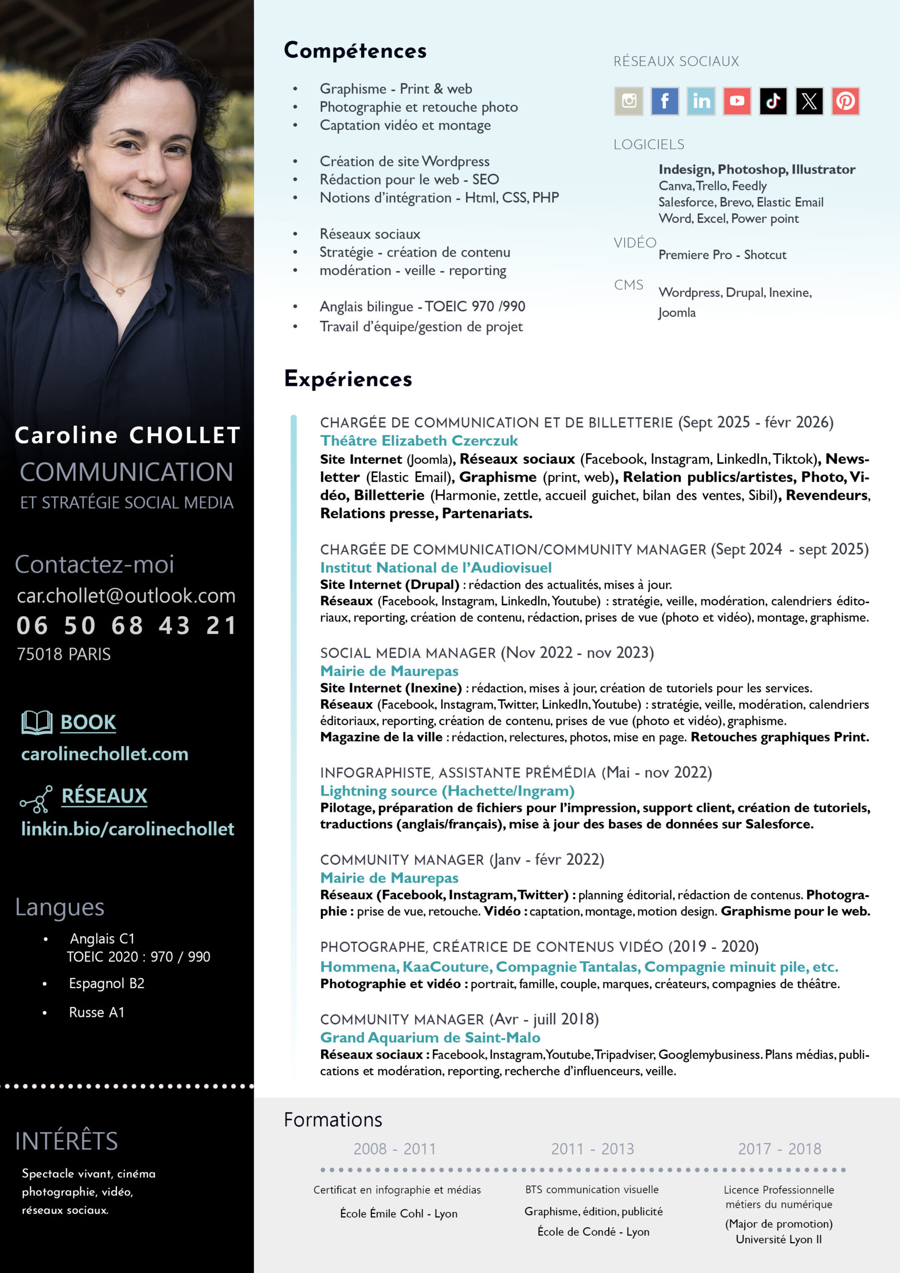 cv caroline chollet